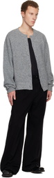 WOOYOUNGMI Gray Crewneck Cardigan