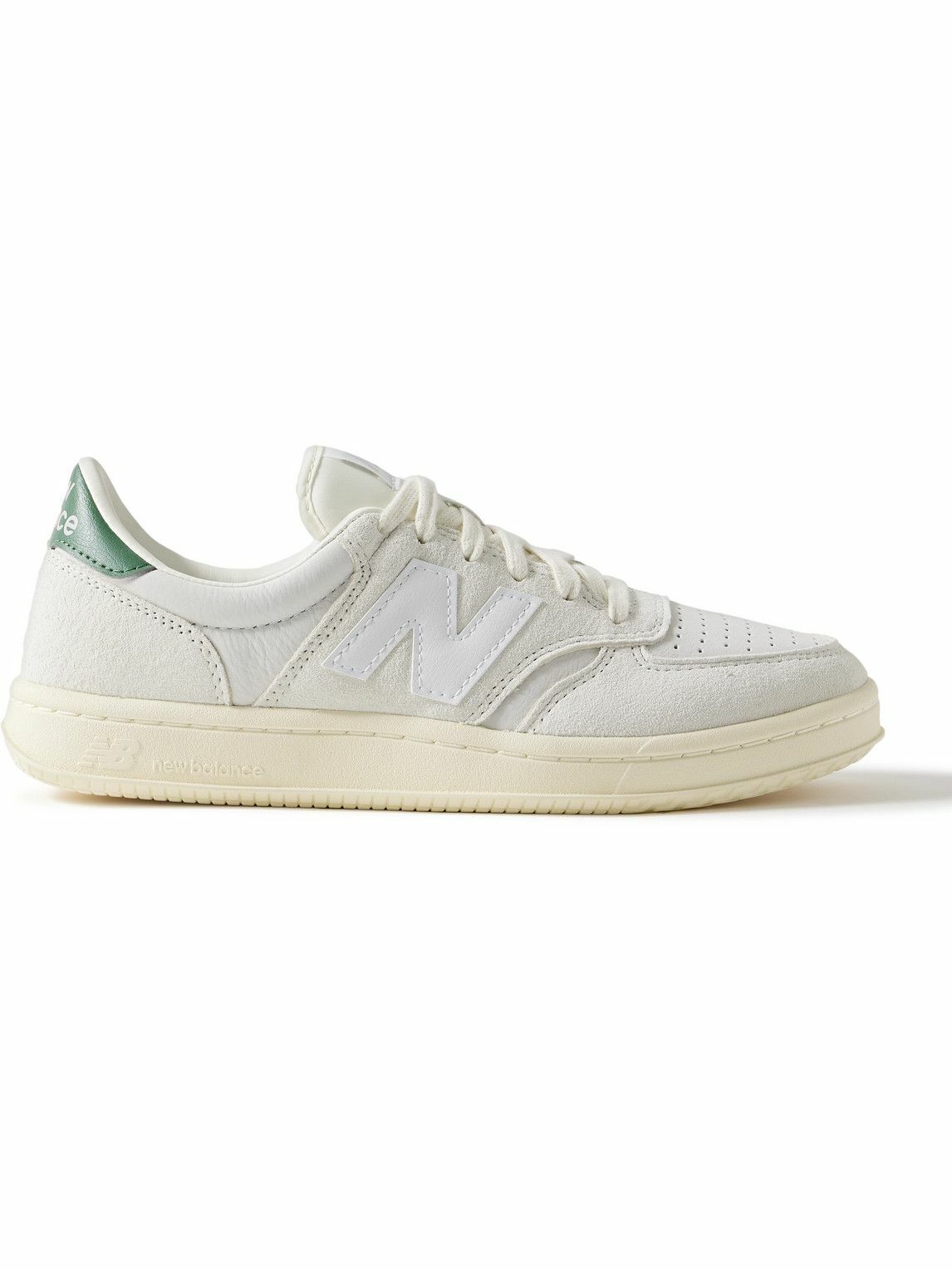 New balance leather court sneaker white/tan/denim best sale