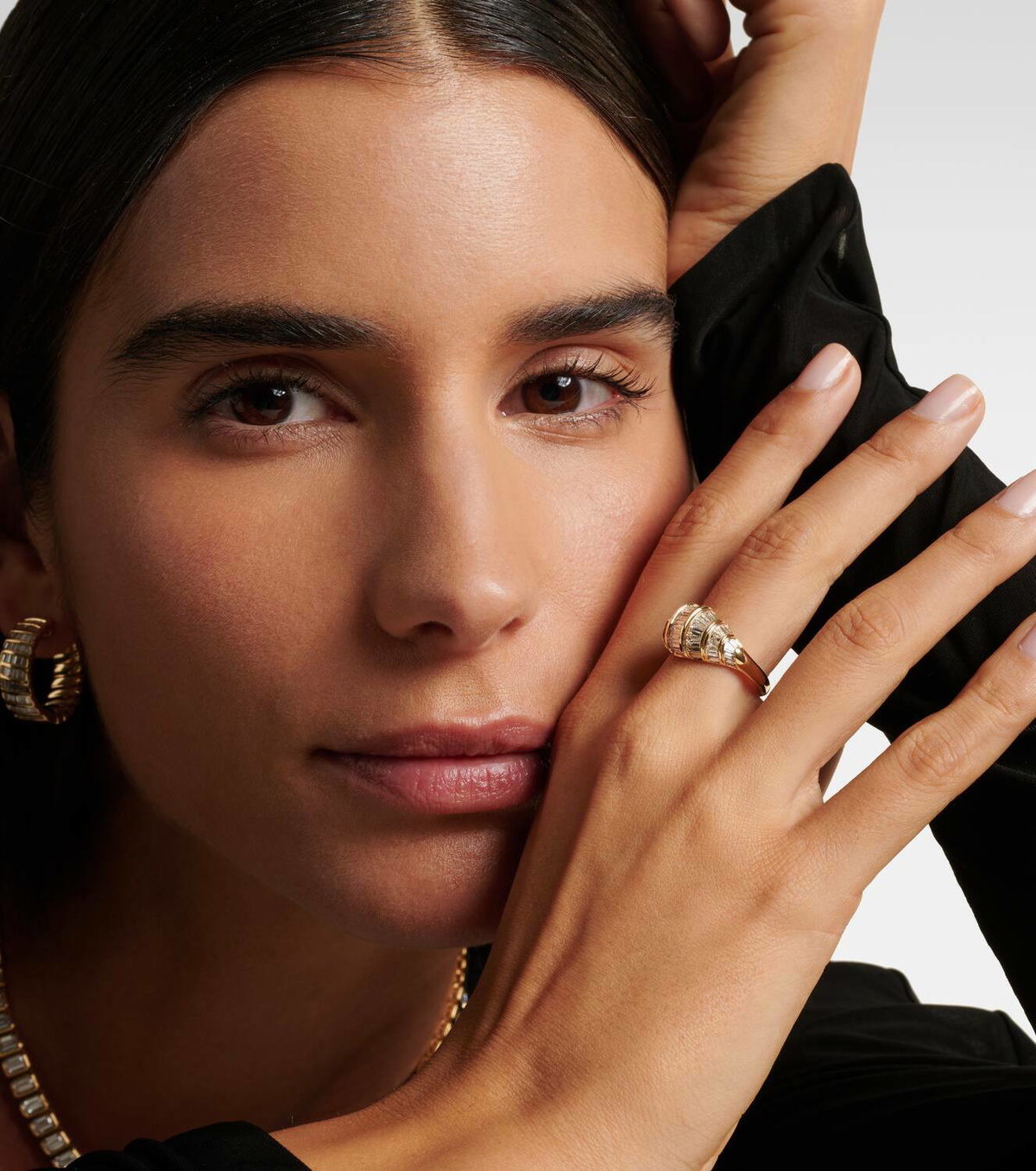 Anita Ko Zoe 18kt gold ring with diamonds
