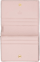 Gucci Pink Ophidia GG Card Holder