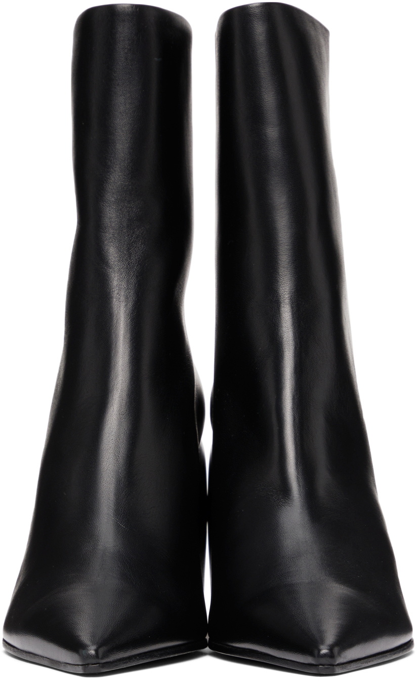 Off-White Black Dolls Wedge Ankle Boots Off-White