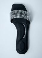 Alexander Wang Embellished Logo Motif Slides