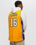 Mitchell & Ness Nba Swingman Jersey Los Angeles Lakers Hall Of Fame Pau Gasol #16 Yellow - Mens - Jerseys