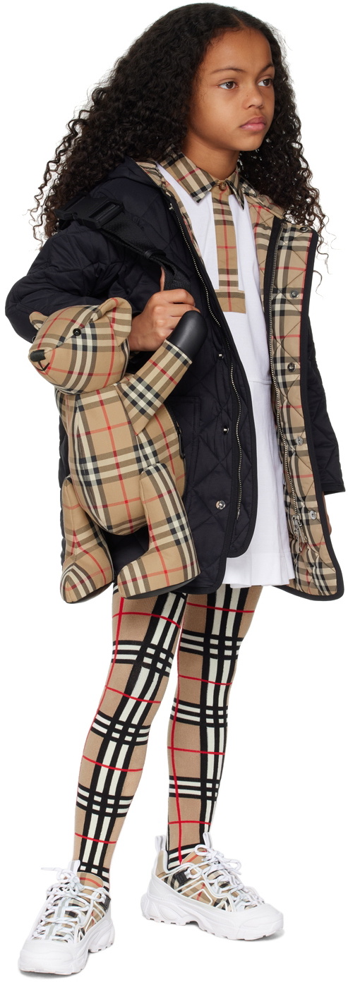 Burberry Kids Black Quilted Jacket