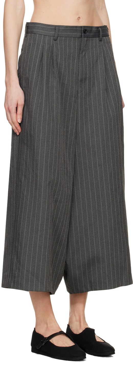 Comme des Garçons Comme des Garçons Gray Pinstripe Trousers