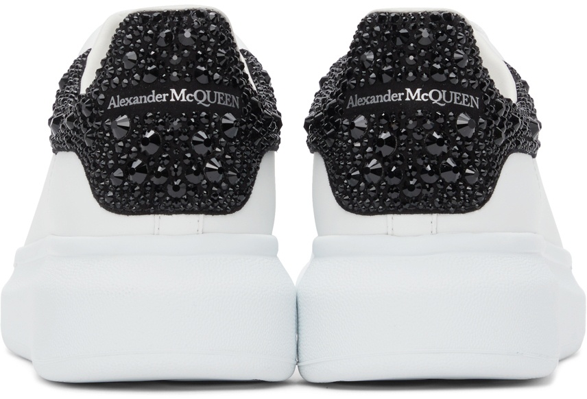 Alexander McQueen Crystal-embellished Oversized Sneakers in White | Lyst