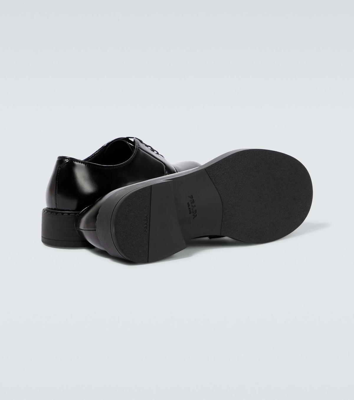 Prada Brushed leather Derby shoes