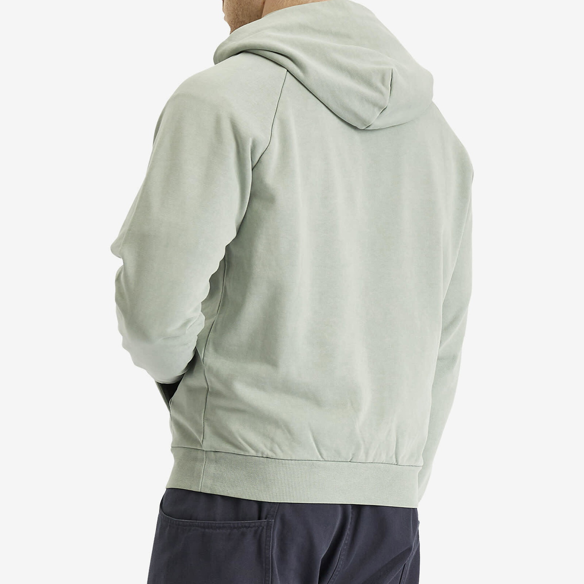 Napapijri Men's Split Logo Hoodie in Green Mil G1