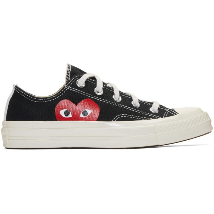 Photo: Comme des GarÃ§ons Play Black Converse Edition Chuck Taylor All-Star 70 Sneakers