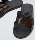 Berluti Sifnos Scritto leather sandals