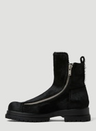 Side Zip Ankle Boots in Black