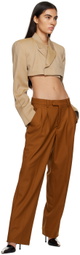 VTMNTS Tan Cropped Blazer