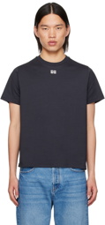 GANNI Navy Rhinestone T-Shirt