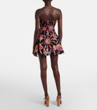 Dolce&Gabbana Printed silk-blend minidress