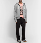 Acne Studios - Frake Slim-Fit Mélange Loopback Cotton-Jersey Zip-Up Hoodie - Men - Gray