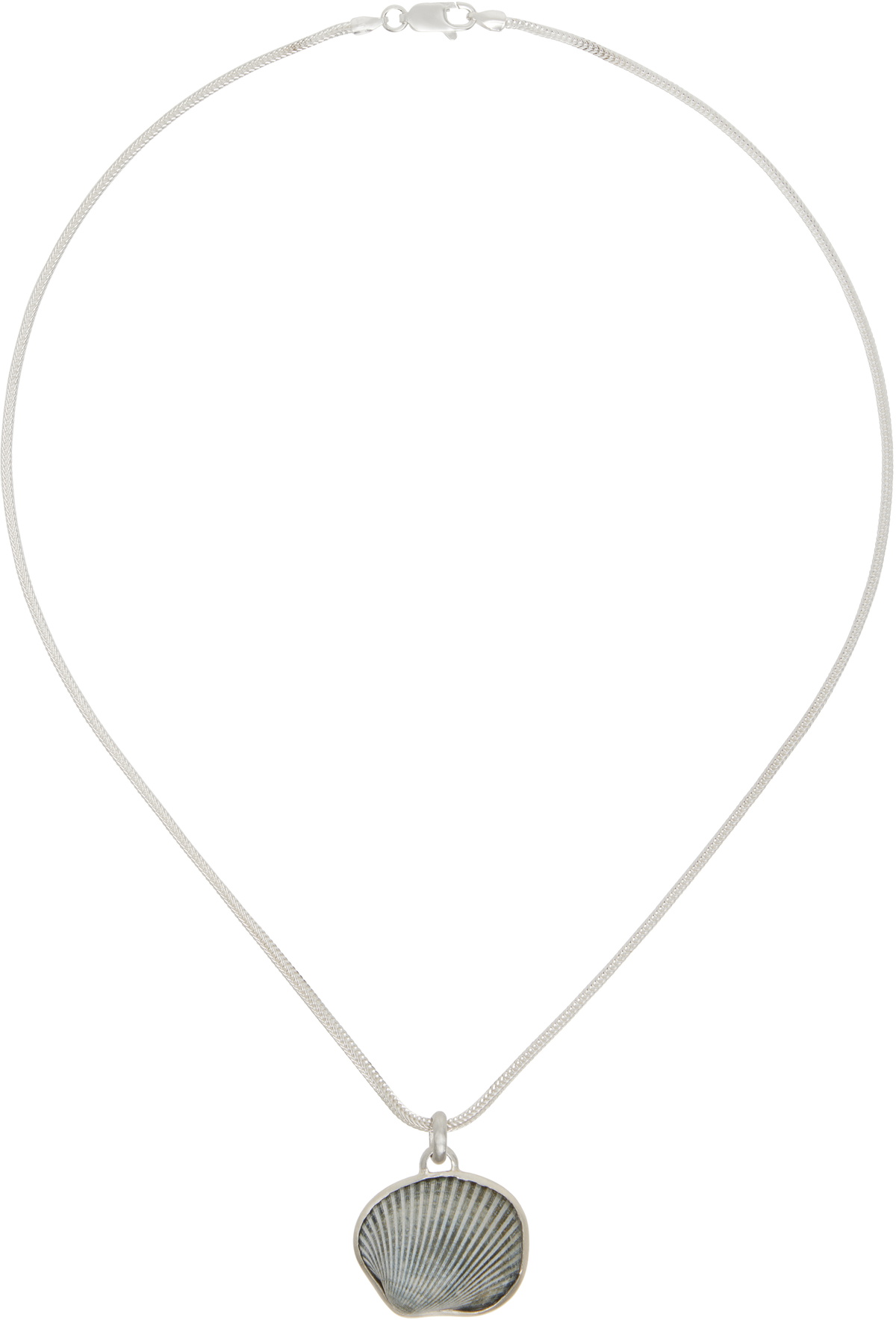 Dunton Ellerkamp Silver Shell Pendant Necklace