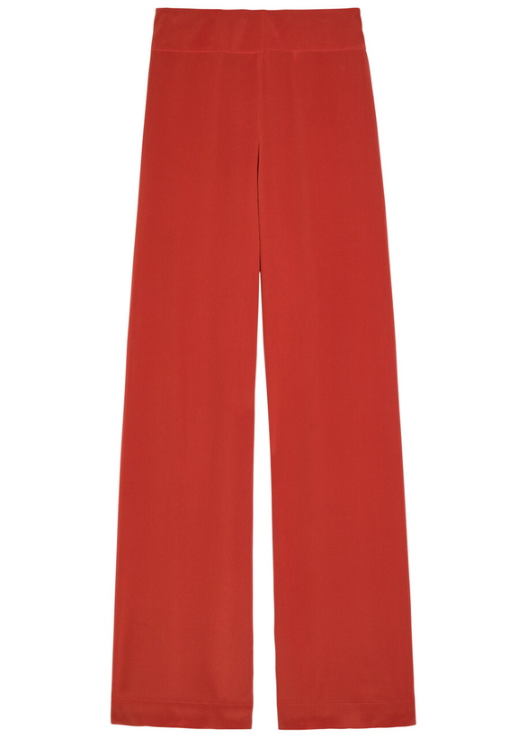 Photo: Joseph Rihani Wide-leg Silk Trousers Red