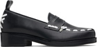 Stefan Cooke Black Leather Loafers