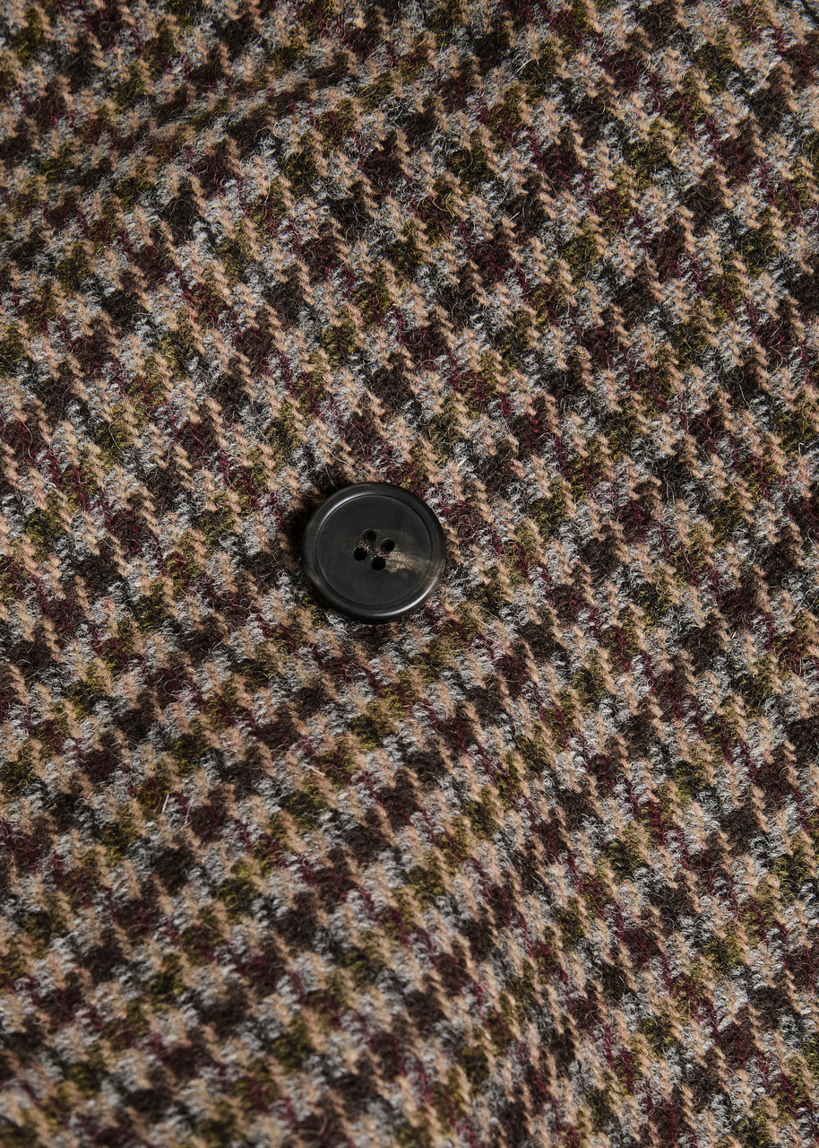 Weekend Max Mara Tempera Houndstooth Wool-blend Blazer Grey