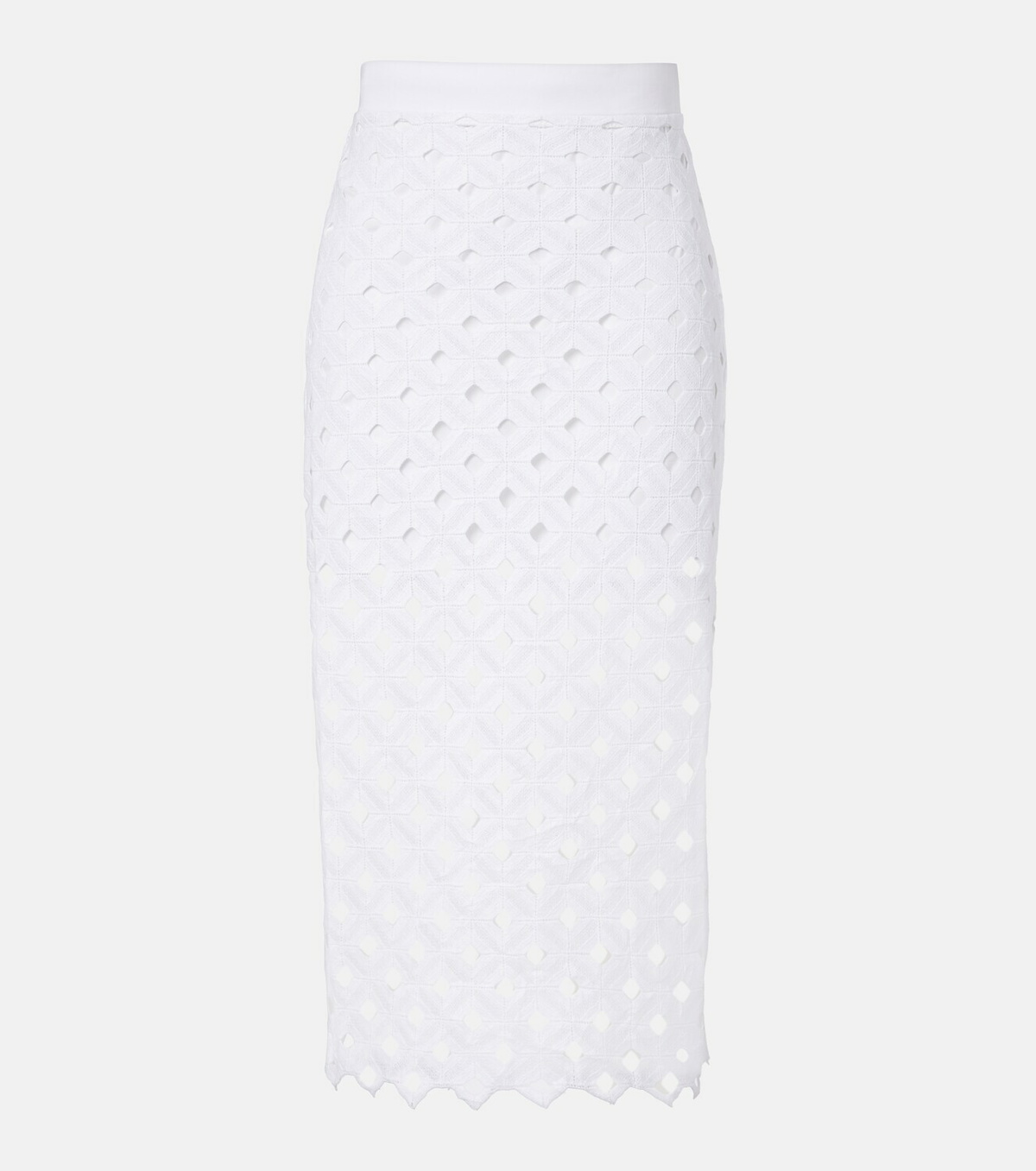 Max Mara Zorro macramé midi skirt