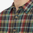 Corridor Men's Waffle Madras Shirt in Twisted Forest