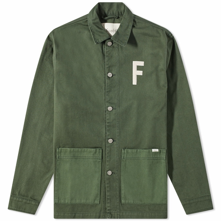 Photo: Foret Men's Club Overshirt in Dark Green