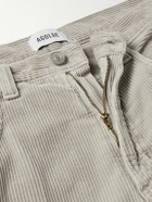 AGOLDE - Fusion Straight-Leg Cotton-Corduroy Trousers - Neutrals