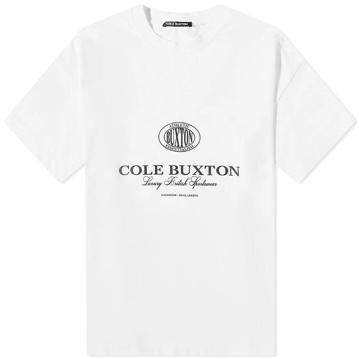 Photo: Cole Buxton Men's Crest Logo T-Shirt in White