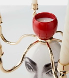 Fornasetti Sul Tardi candle holder with scented candles