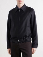 Slowear - Wool and Silk-Blend Blouson Jacket - Black