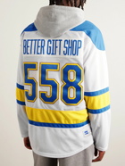 BETTER GIFT SHOP - Sherwood Logo-Appliquéd Striped Jersey T-Shirt - White
