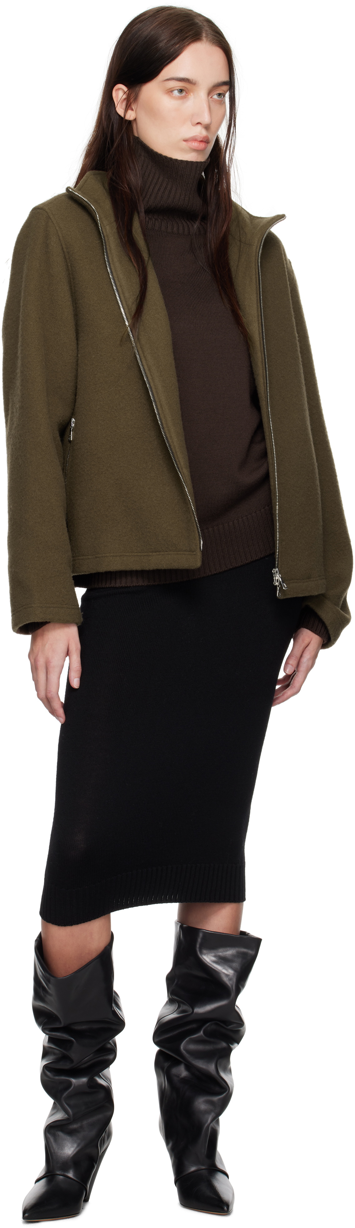 Max Mara Leisure Brown Superbo Turtleneck