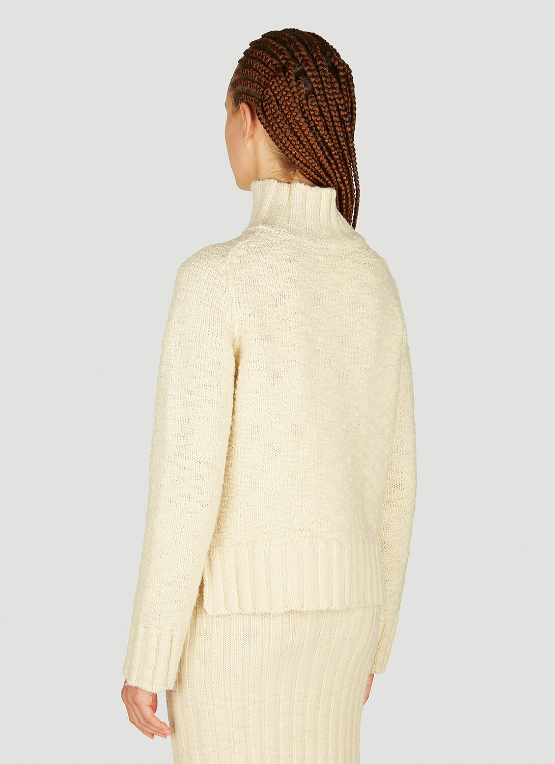 Jil Sander+ High neck Textured Knit Sweater