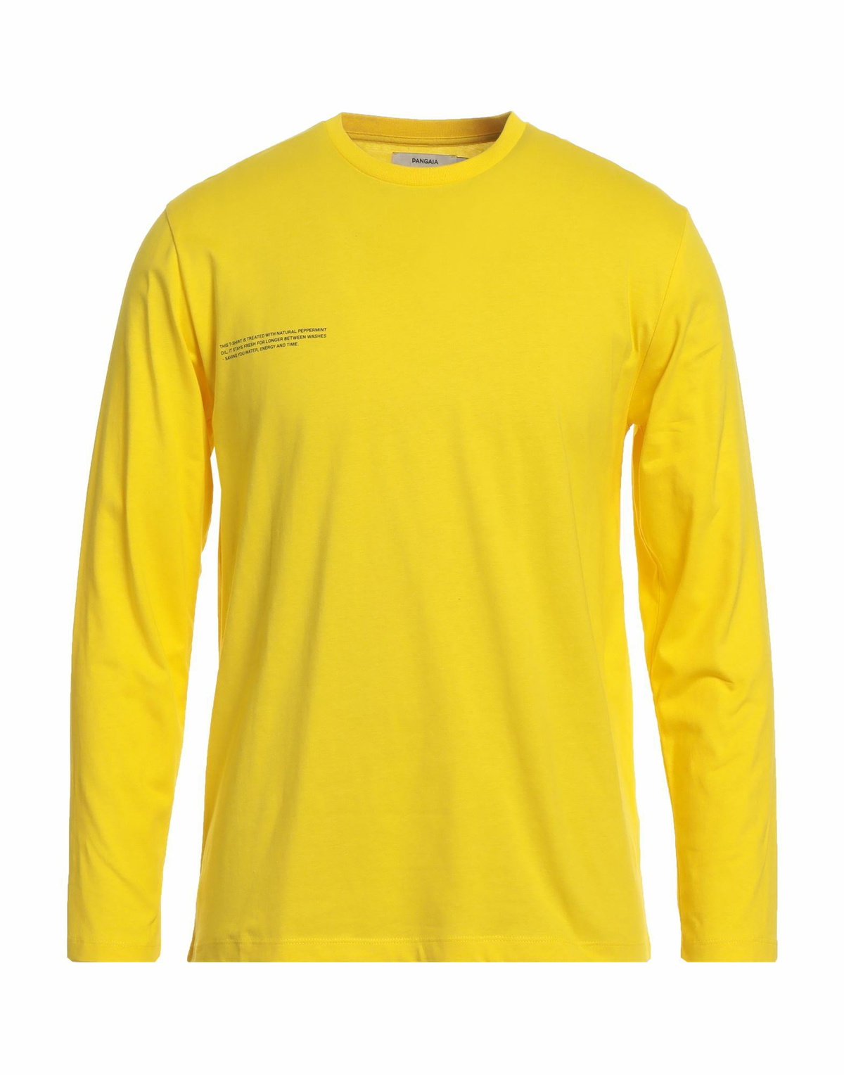 Pangaia Mens T-shirt in Yellow