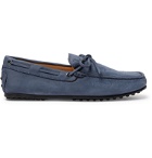 Tod's - City Gommino Nubuck Driving Shoes - Blue