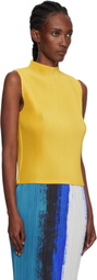PLEATS PLEASE ISSEY MIYAKE Yellow Mist July Tank Top