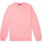 Acne Studios - Forba Logo-Appliquéd Loopback Cotton-Jersey Sweatshirt - Pink