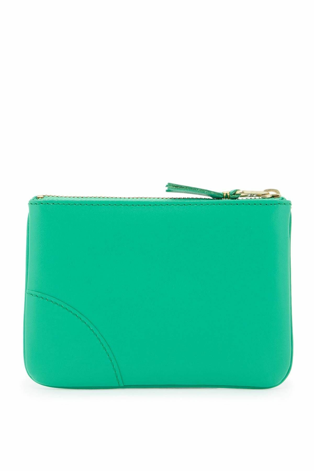 COMME DES GARCONS WALLET small smooth leather pouch Green