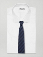 Canali - 8cm Striped Silk-Blend Bouclé Tie