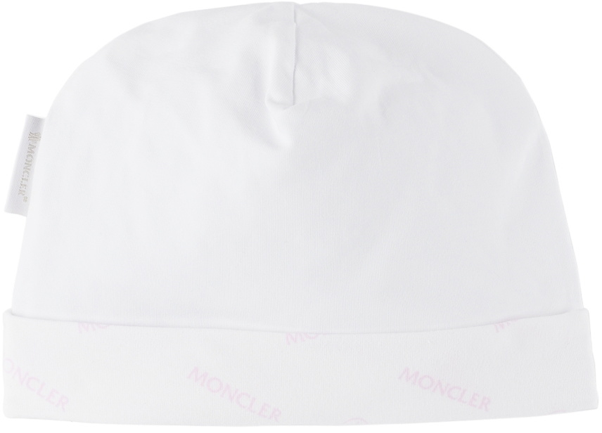 Moncler Enfant Baby White & Pink Printed Three-Piece Set
