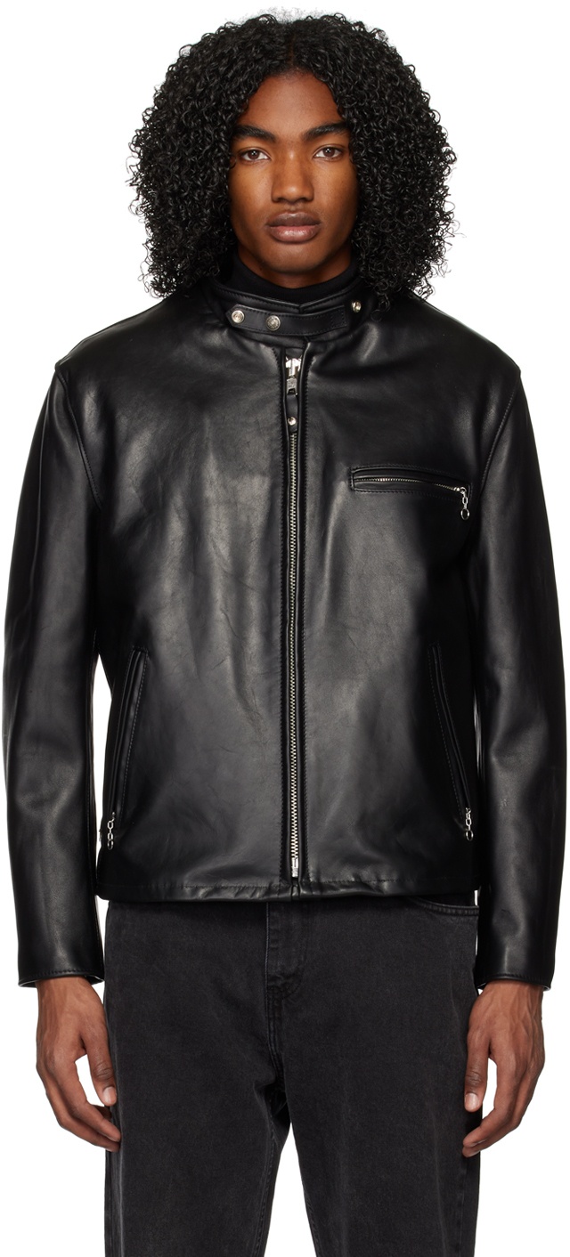 Photo: Schott Black 141 Leather Jacket