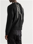 Craig Green - Slim-Fit Lace-Detailed Cotton-Jersey Sweatshirt - Black