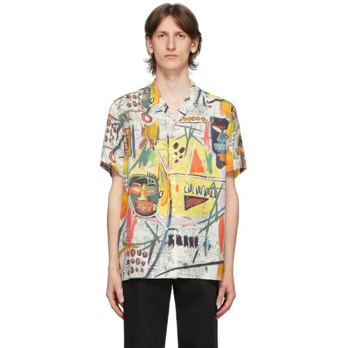 Photo: Wacko Maria Multicolor Jean-Michel Basquiat Edition Short Sleeve Shirt