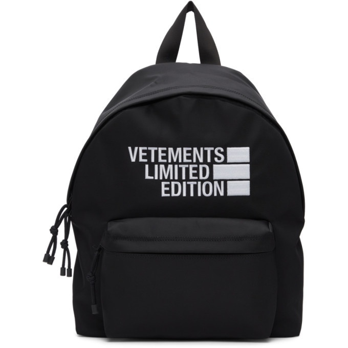Photo: VETEMENTS Black Limited Edition Backpack