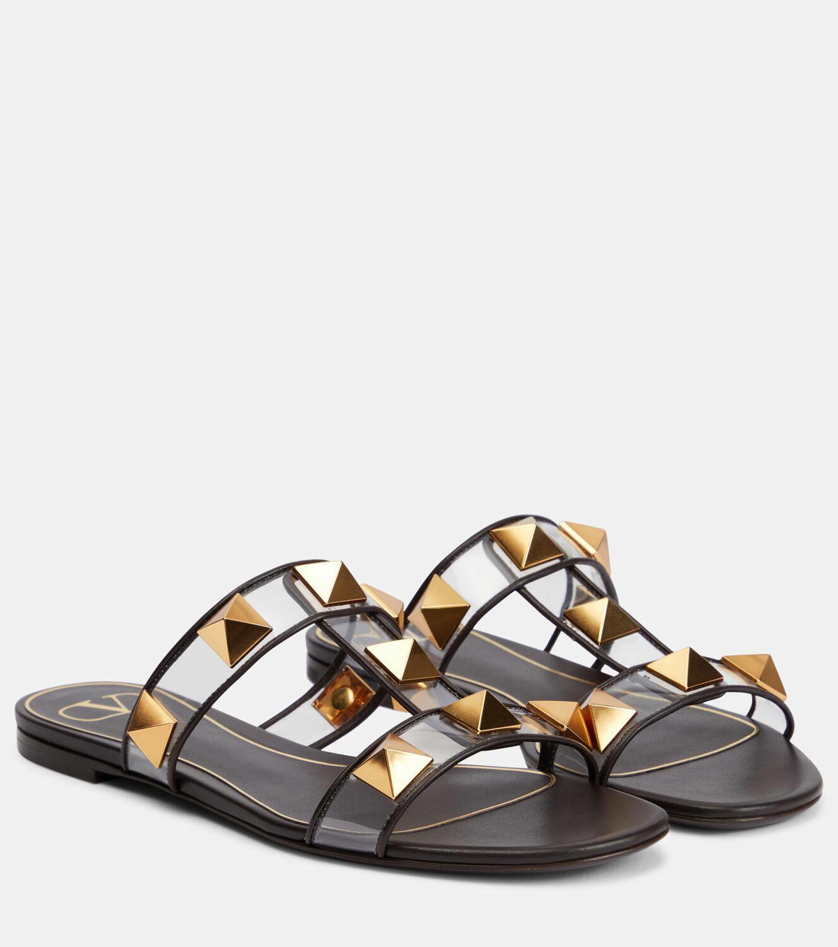 VALENTINO GARAVANI Roman Stud ラバー スライドサンダル ヴァレンティノ新作サンダル「ローマンスタッズ タートル