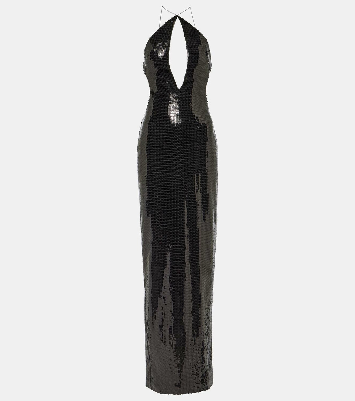 Mônot Elsa cutout sequined gown