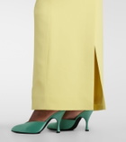 Elie Saab Embroidered halterneck cady maxi dress