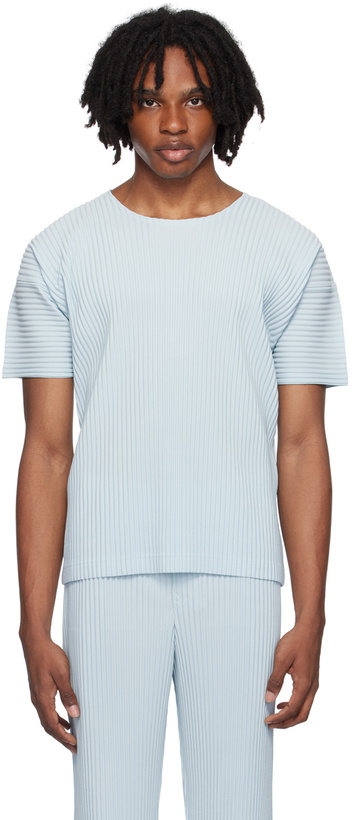 Photo: HOMME PLISSÉ ISSEY MIYAKE Blue Color Pleats T-Shirt