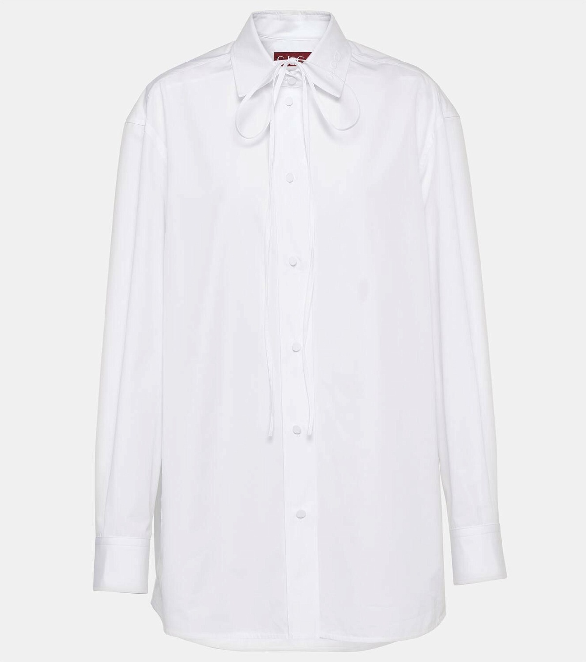 Gucci Bow-detail cotton poplin shirt