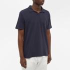 Universal Works Men's Vacation Polo Shirt in Navy